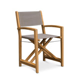 Santorini Teak A-Grade Outdoor Folding Dining Chair (Taupe)