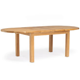 Capri Teak A-Grade Outdoor Oval Double Extension Table 86-101-117"