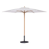 Capri Octagon Alu Teak Umbrella 9 ft (White)