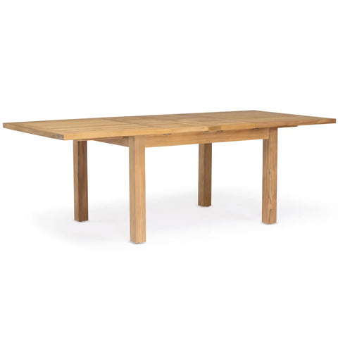Capri Teak A-Grade Outdoor Rectangle Double Extension Table 74-96-118"