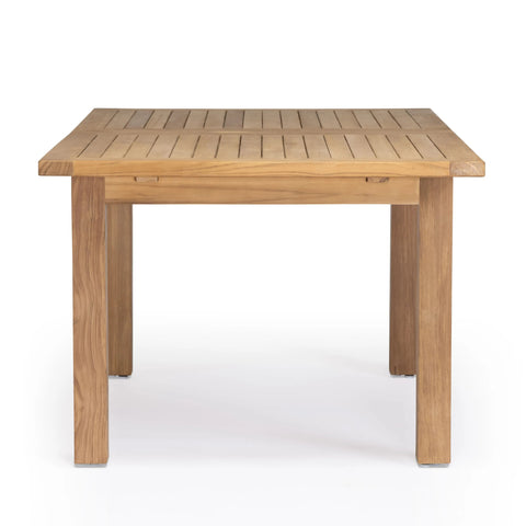 Capri Teak A-Grade Outdoor Rectangle Double Extension Table 64-76-88"