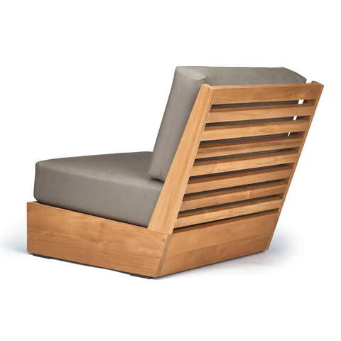 Kuba Teak A-Grade Armless Outdoor Club Chair