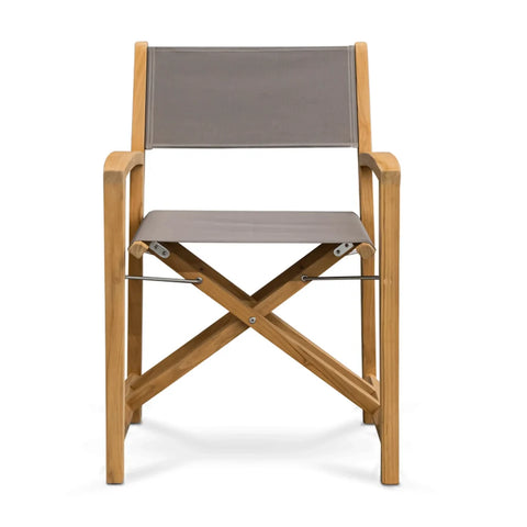 Santorini Teak A-Grade Outdoor Folding Dining Chair (Taupe)