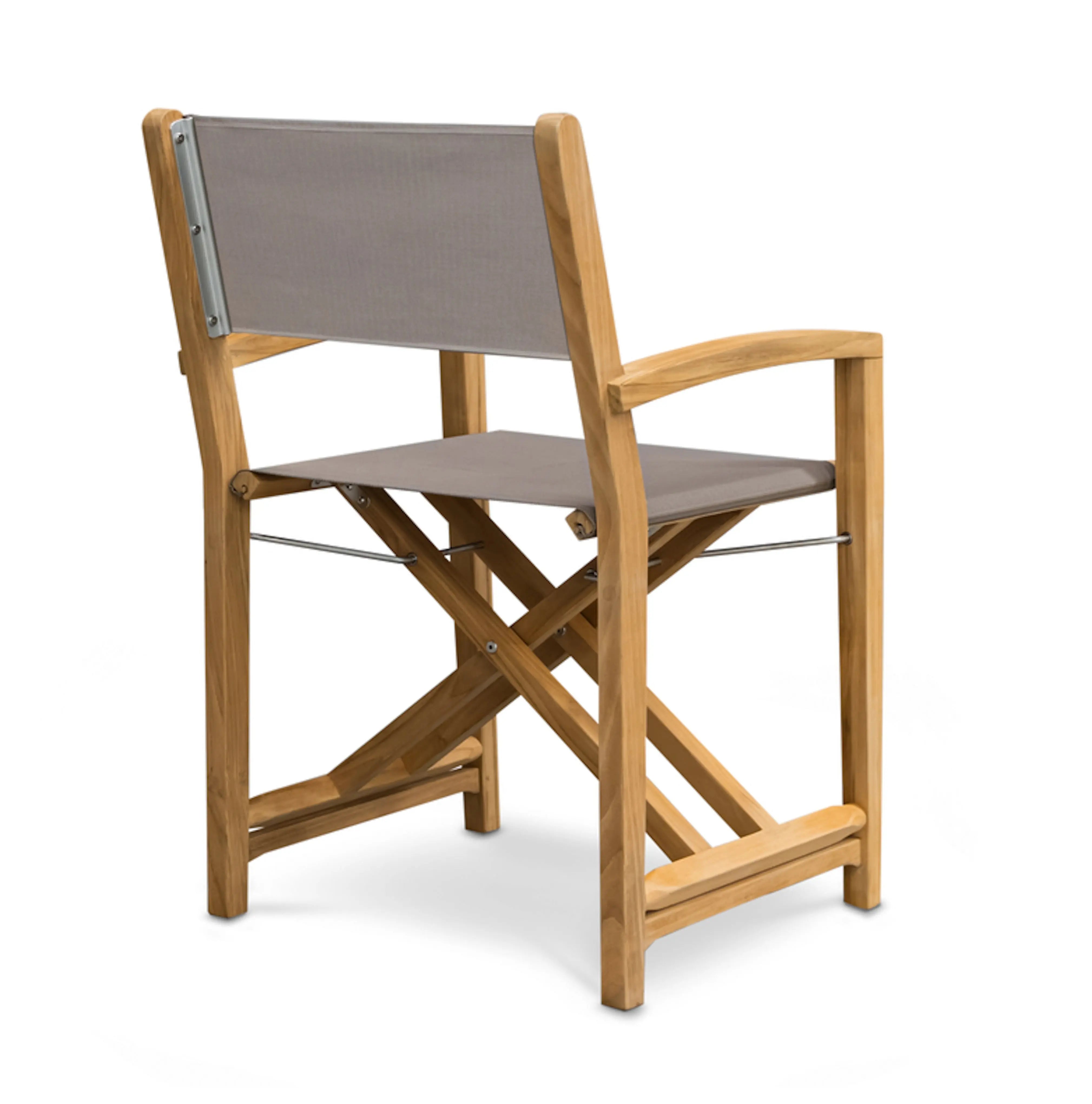 Santorini Teak A-Grade Outdoor Folding Dining Chair (Taupe)