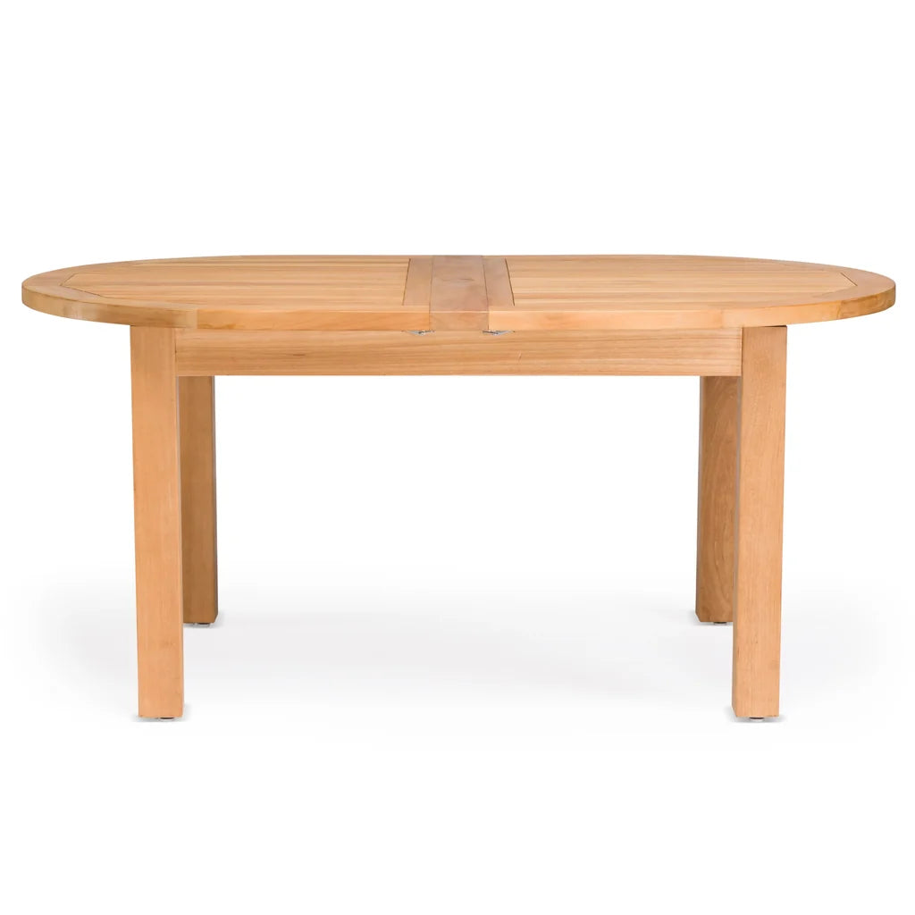 Capri Teak A-Grade Outdoor Oval Double Extension Table 86-101-117"