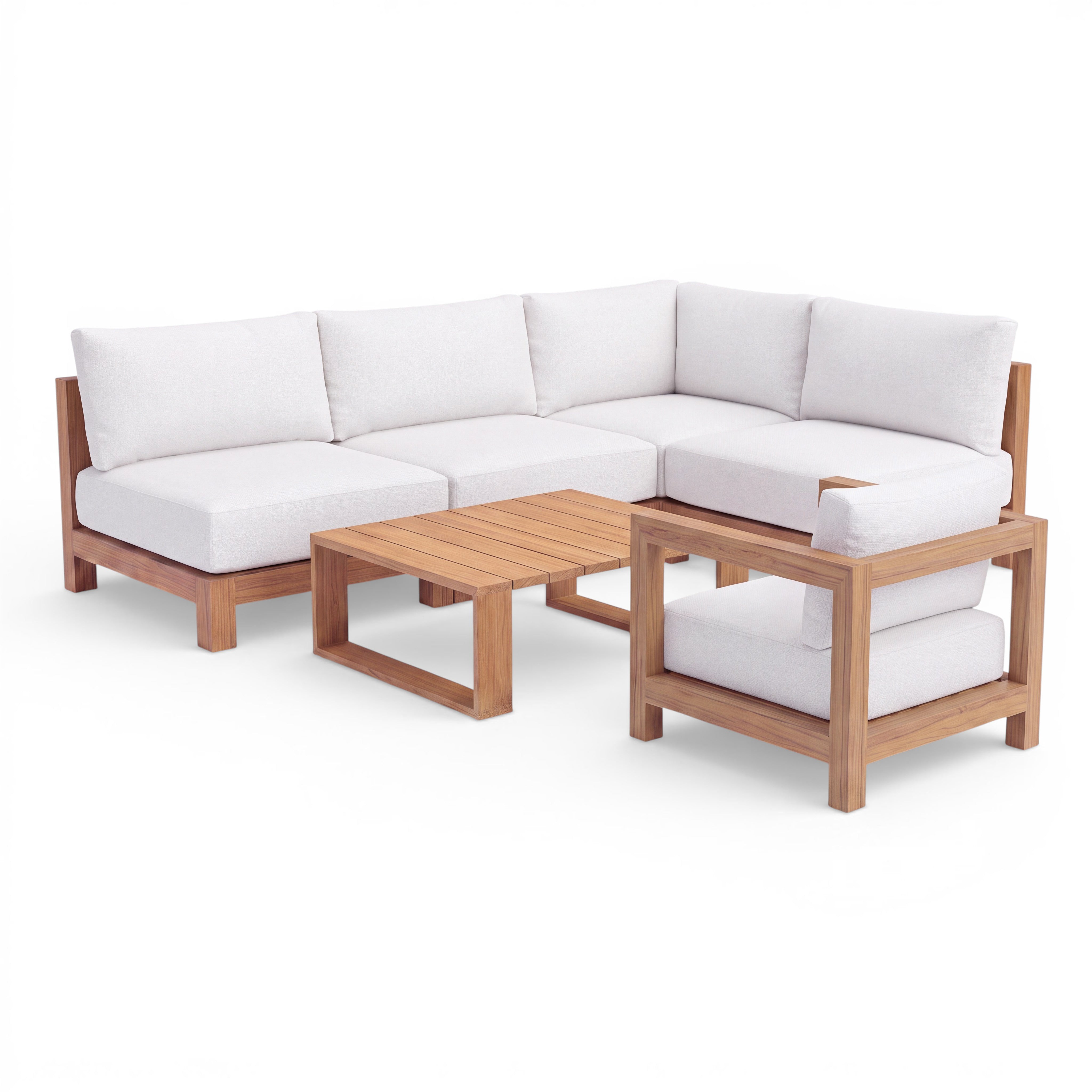 Ibiza (Ready To Ship) Teak A-Grade Sectional Lounge Set