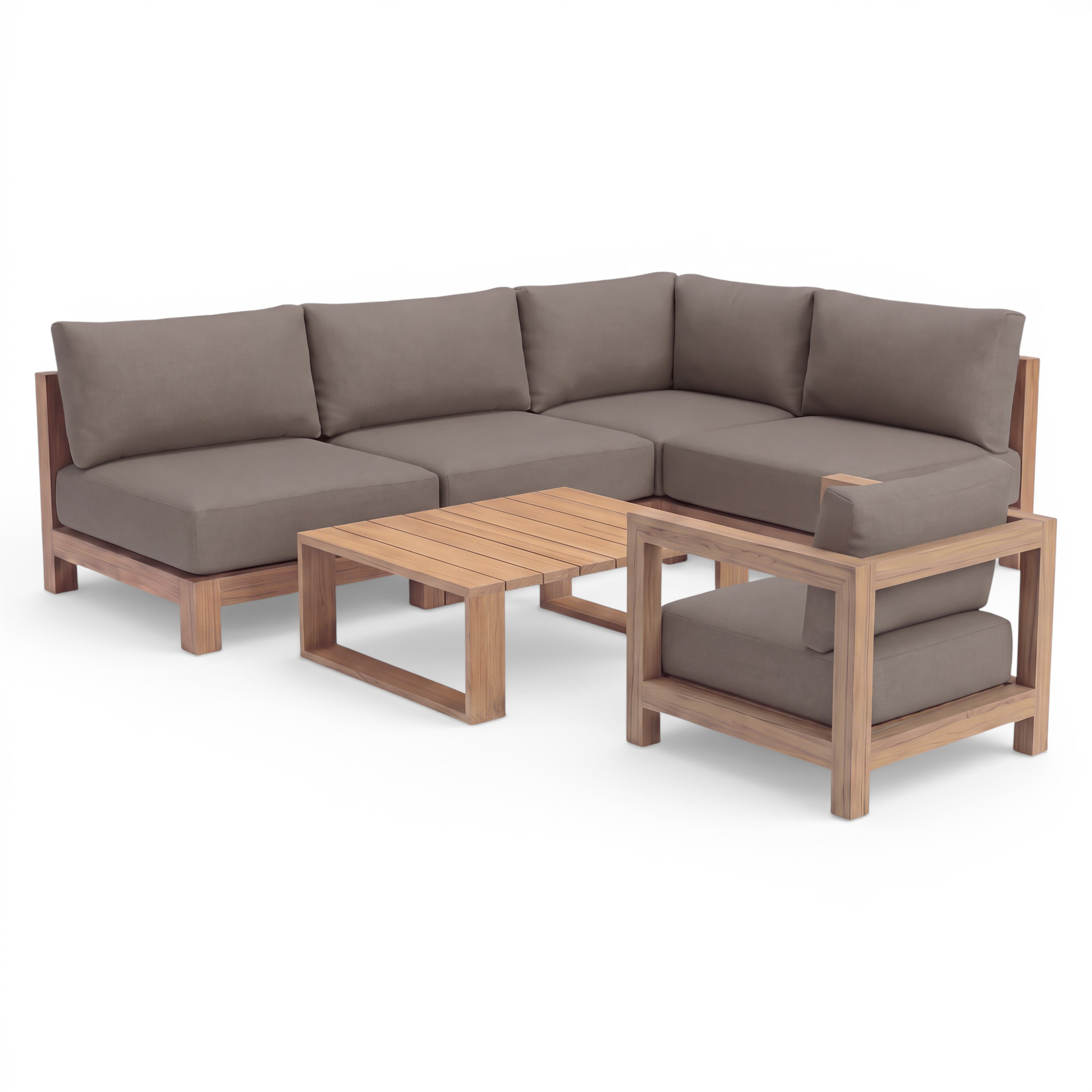 Ibiza (Ready To Ship) Teak A-Grade Sectional Lounge Set