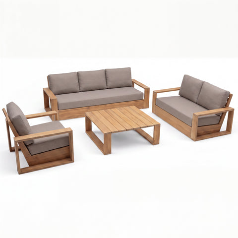 Kuba (Ready To Ship) Teak A-Grade Outdoor Sofa Set