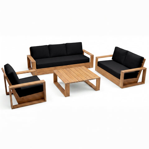 Kuba (Ready To Ship) Teak A-Grade Outdoor Sofa Set